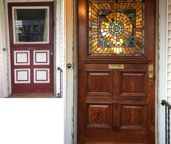 restored oak door